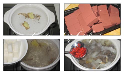 当归鸭血萝卜煮的做法