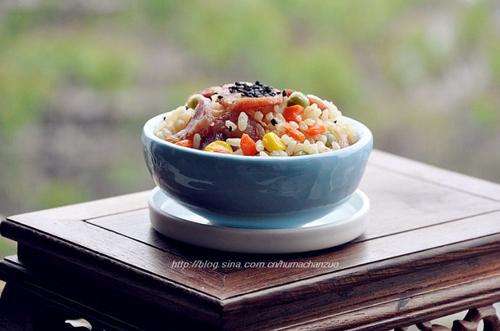 香肠饭的做法