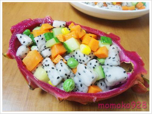 素炒五色蔬果丁的做法