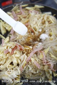 火腿拌冬粉的做法