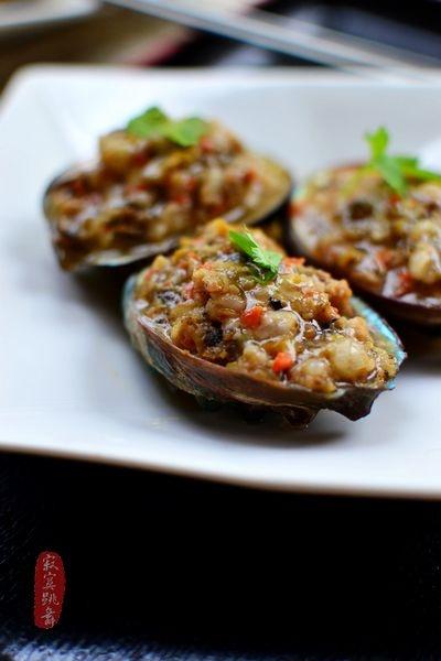 鲍鱼镶肉的做法