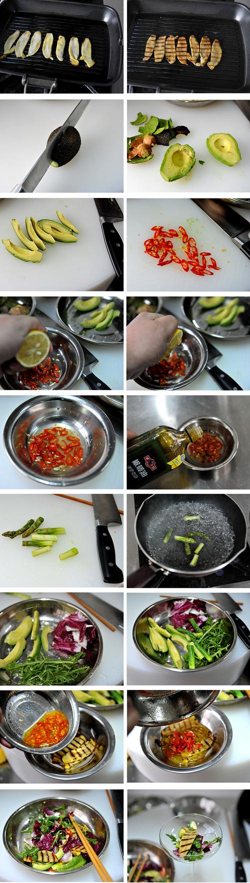 酪梨牛肝菌沙拉的做法