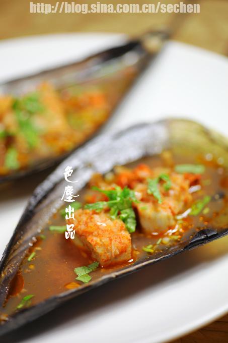 辣酱鱼露蒸带子的做法