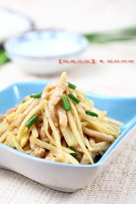 冬笋炒肉丝的做法