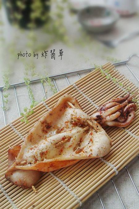 微波炉香辣烤鱿鱼的做法