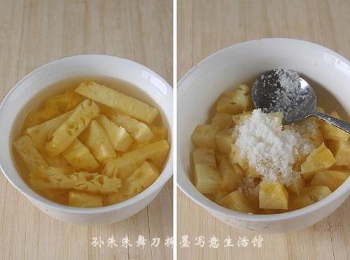 菠萝肉丁的做法