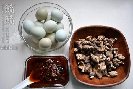 酒糟花菇&土鸡蛋的做法