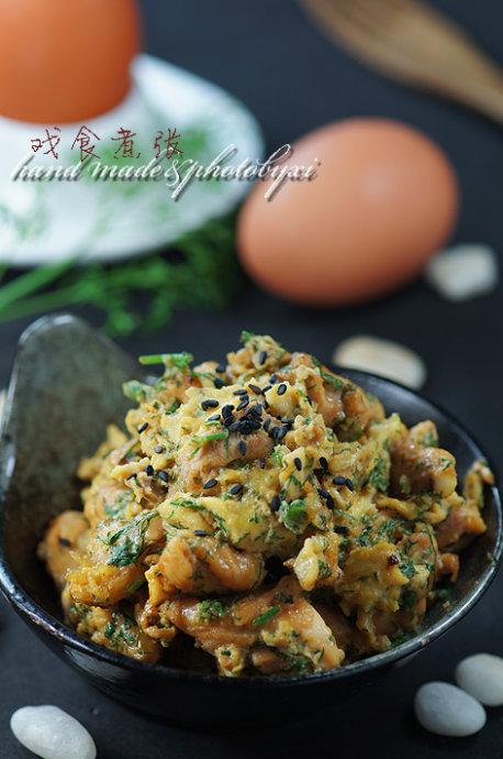 茴香鸡肉炒蛋的做法