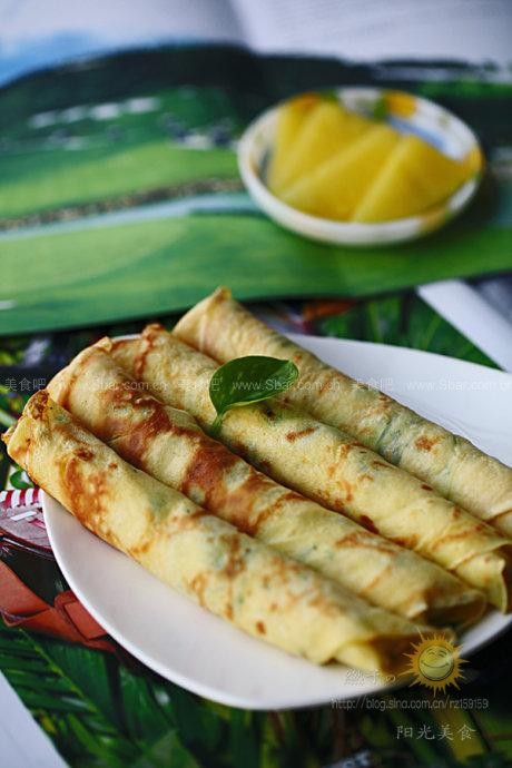 芹菜鸡蛋卷饼 芹菜鸡蛋卷饼的做法