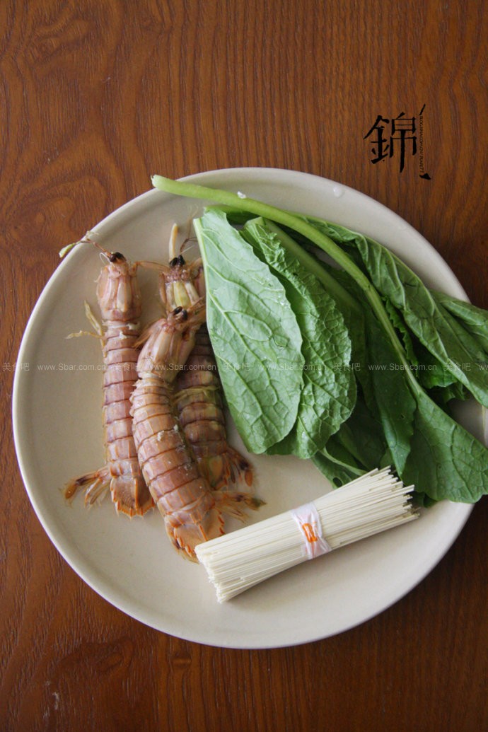 皮皮虾青菜汤面 皮皮虾青菜汤面的做法