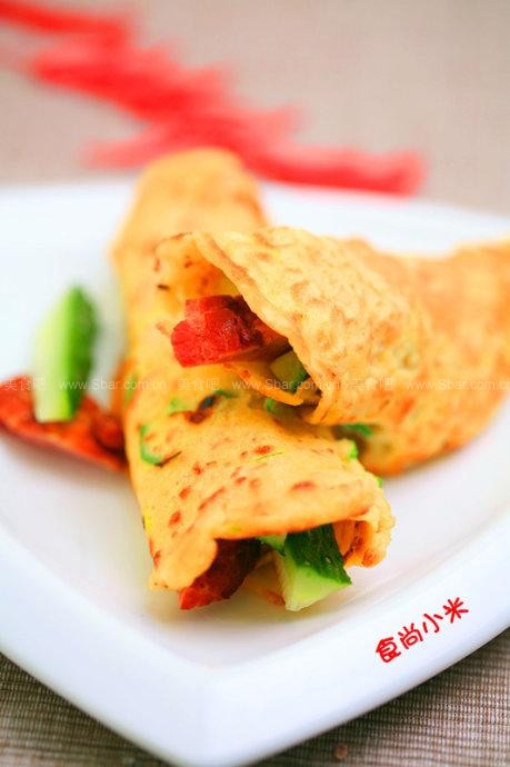 豆渣杏仁鸡蛋饼 豆渣杏仁鸡蛋饼的做法