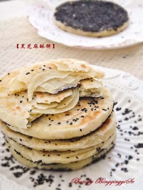 黑芝麻酥饼 黑芝麻酥饼的做法