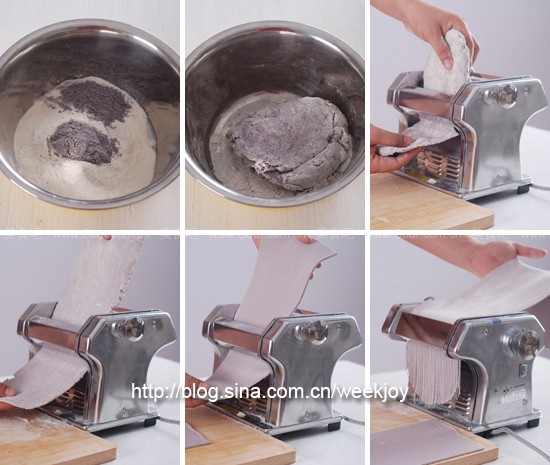 养生黑米酸辣凉面 养生黑米酸辣凉面的做法