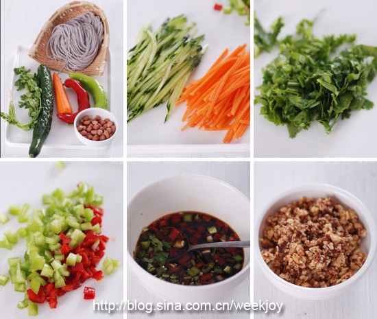 养生黑米酸辣凉面 养生黑米酸辣凉面的做法