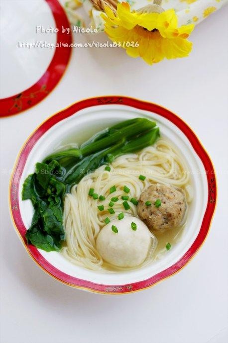 贡丸鲜蔬面 贡丸鲜蔬面的做法