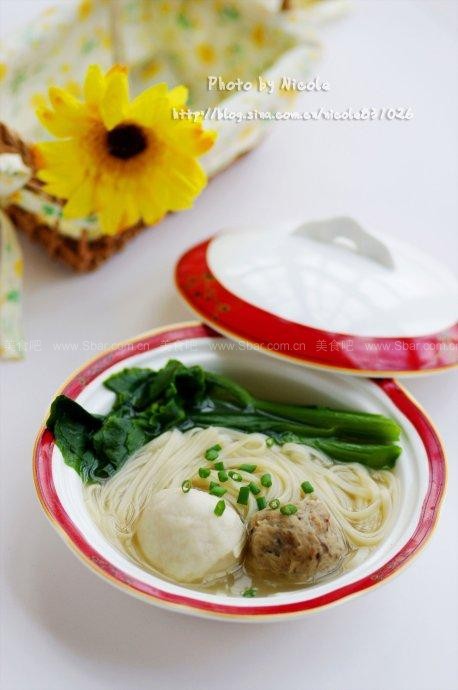 贡丸鲜蔬面 贡丸鲜蔬面的做法