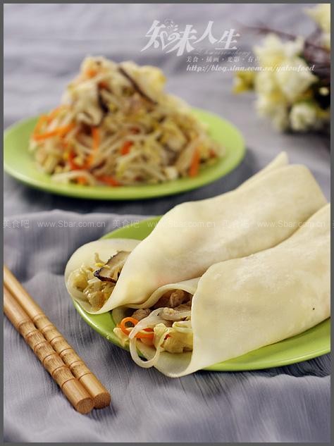 蒸饼卷菜 蒸饼卷菜的做法