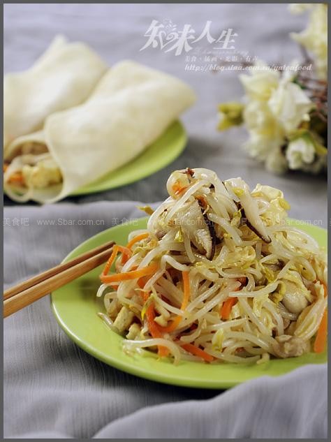 蒸饼卷菜 蒸饼卷菜的做法