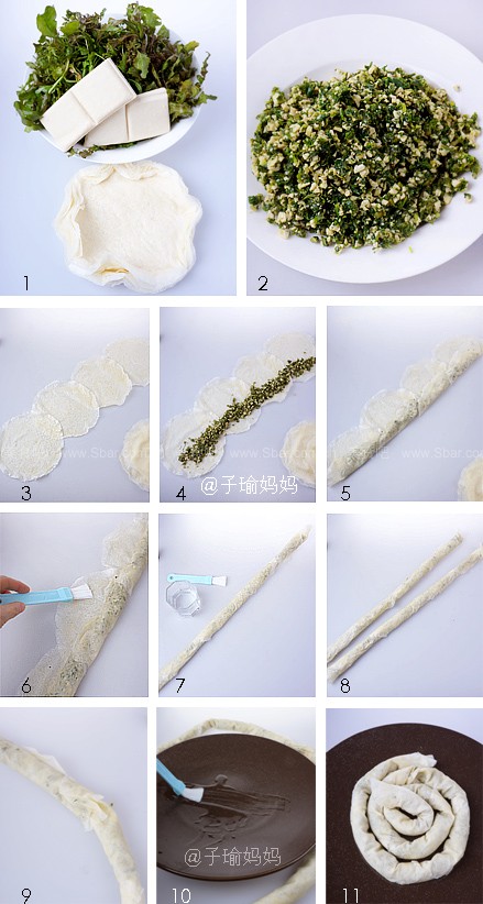 荠菜春卷 荠菜春卷的做法