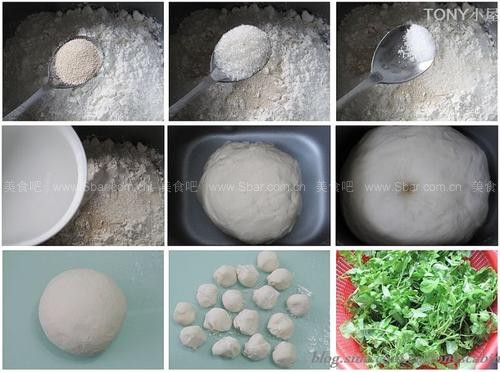 荠菜大肉包 荠菜大肉包的做法