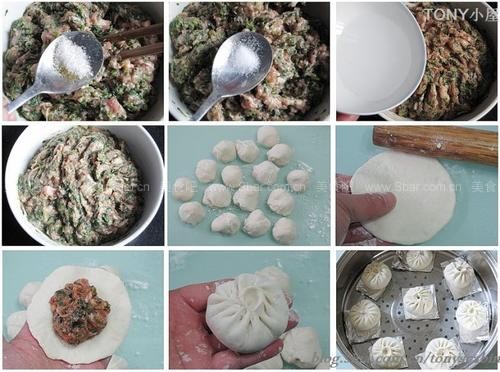 荠菜大肉包 荠菜大肉包的做法