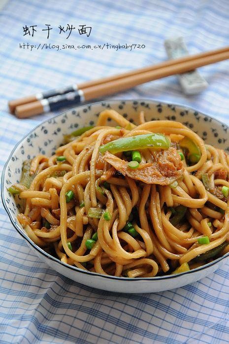 虾干炒面 虾干炒面的做法