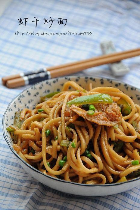 虾干炒面 虾干炒面的做法