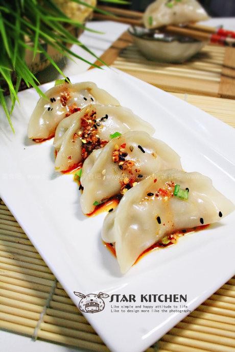 川味香辣红油水煎蘸饺 川味香辣红油水煎蘸饺的做法