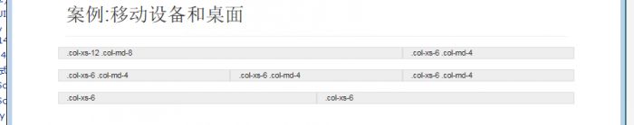 Bootstrap3.0学习笔记之栅格系统案例