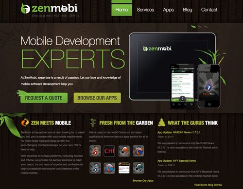 最新18个绿色风格网页设计作品欣赏收集