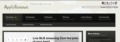 下拉菜单和滑动菜单设计实例