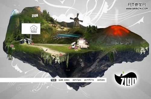 50个漂亮的FLASH网站设计实例