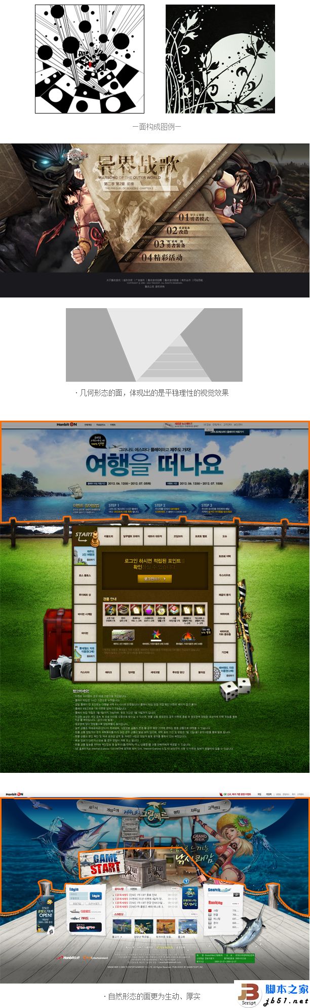 网页设计的平面构成排版能力的介绍