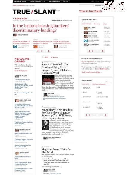 新闻风格网站设计实例25个