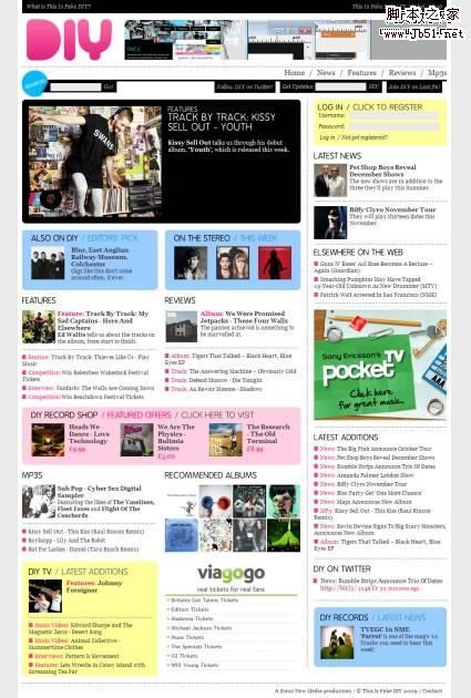 新闻风格网站设计实例25个