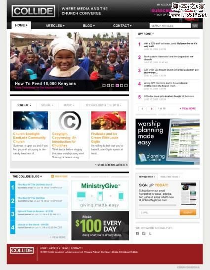 新闻风格网站设计实例25个