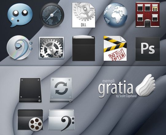 18套精美的苹果风格免费图标素材分享