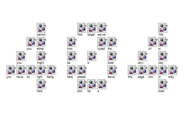 史上最有创意的404页面设计有效改善网站用户体验