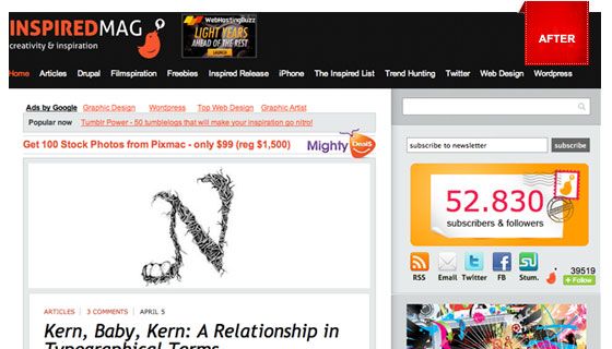 28个经过重新设计的著名博客案例全集