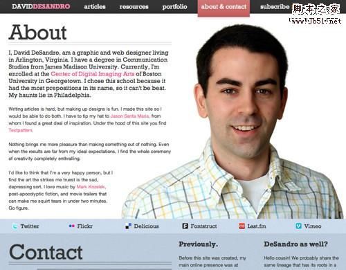 有创意的关于我们网页页面设计