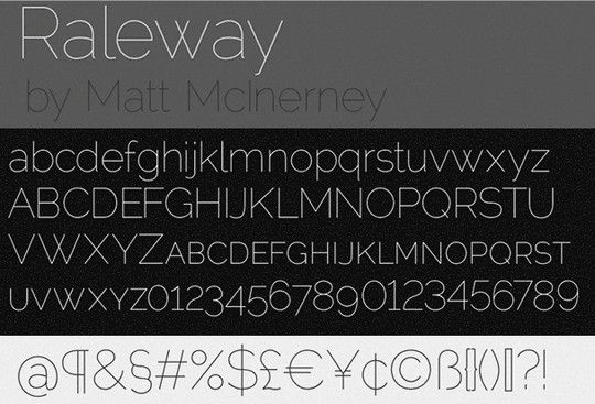 字体大宝库 50款精美的免费细英文字体资源 上篇