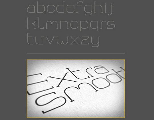 字体大宝库 50款精美的免费细英文字体资源 上篇