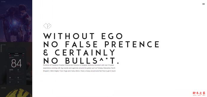 黑白灰低调大气范的网页设计欣赏