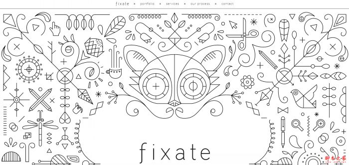 黑白灰低调大气范的网页设计欣赏