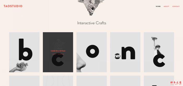 黑白灰低调大气范的网页设计欣赏