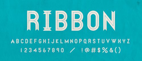30款免费高质量的英文丝带字体