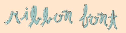 30款免费高质量的英文丝带字体