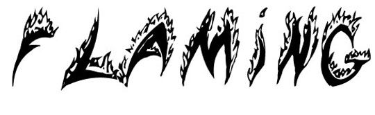 分享16款燃烧的火焰效果英文字体大宝库