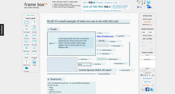 分享13款优秀的网页线框图设计和制作工具