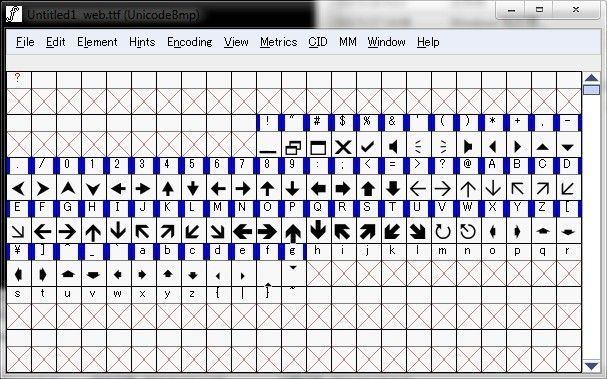 用@font-face实现网页特殊字符(制作自定义字体)